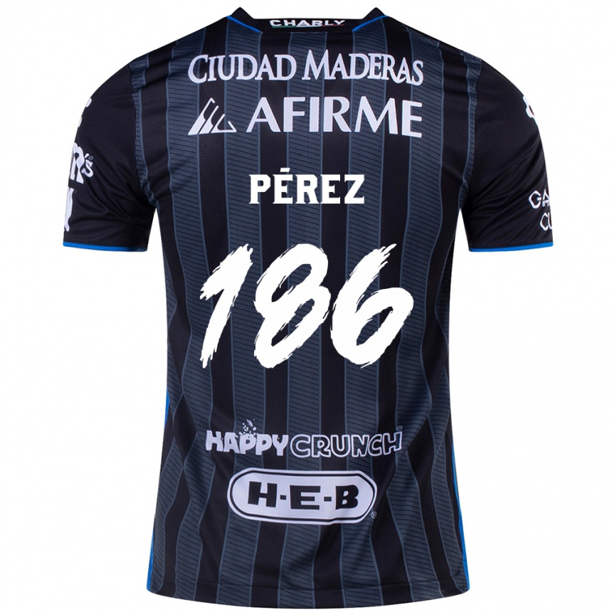 Enfant Football Maillot José Pérez #186 Blanc Noir Tenues Extérieur 2024/25 Canada