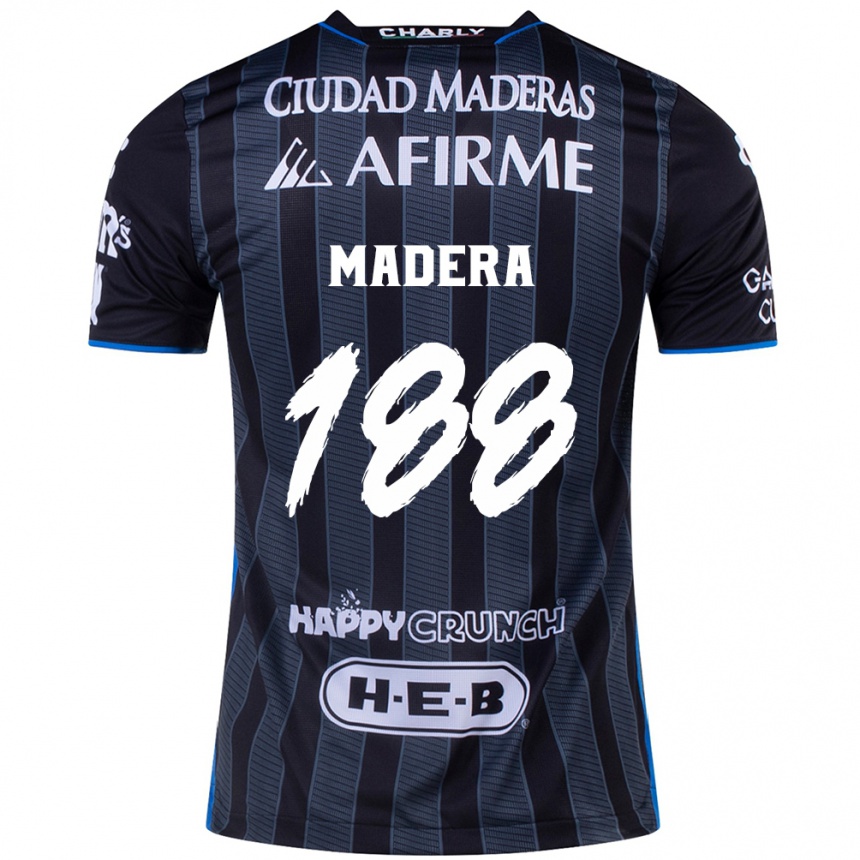 Kids Football Héctor Madera #188 White Black Away Jersey 2024/25 T-Shirt Canada