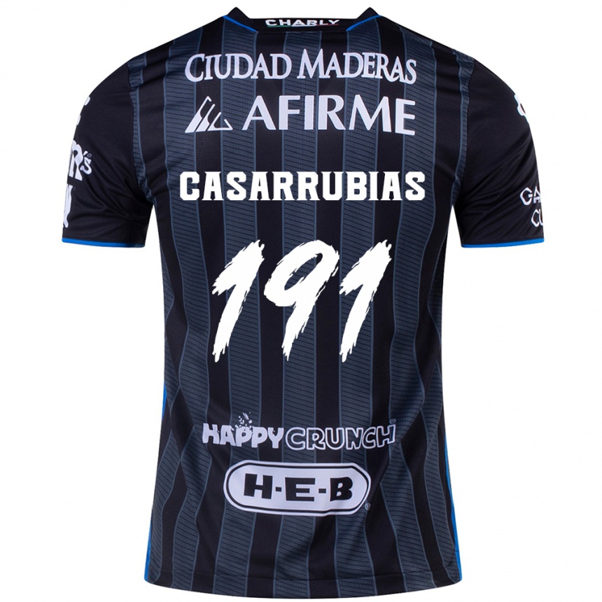 Enfant Football Maillot Aaron Casarrubias #191 Blanc Noir Tenues Extérieur 2024/25 Canada