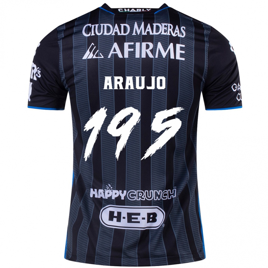 Enfant Football Maillot Diego Araujo #195 Blanc Noir Tenues Extérieur 2024/25 Canada