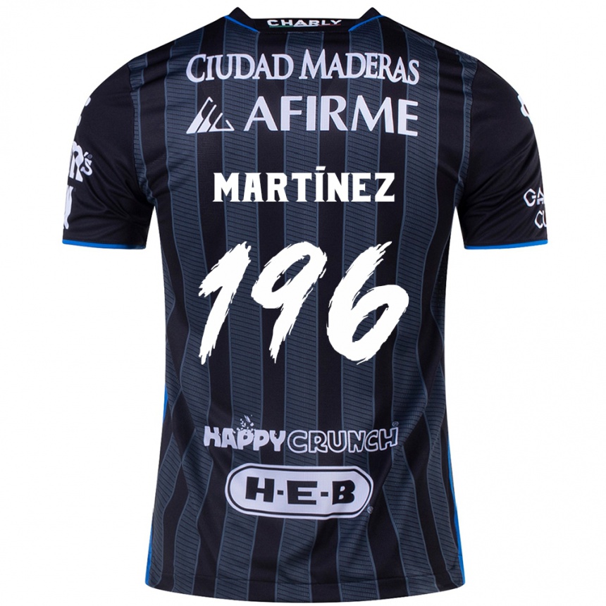 Kids Football Diego Martínez #196 White Black Away Jersey 2024/25 T-Shirt Canada