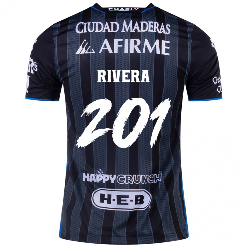 Enfant Football Maillot Christian Rivera #201 Blanc Noir Tenues Extérieur 2024/25 Canada