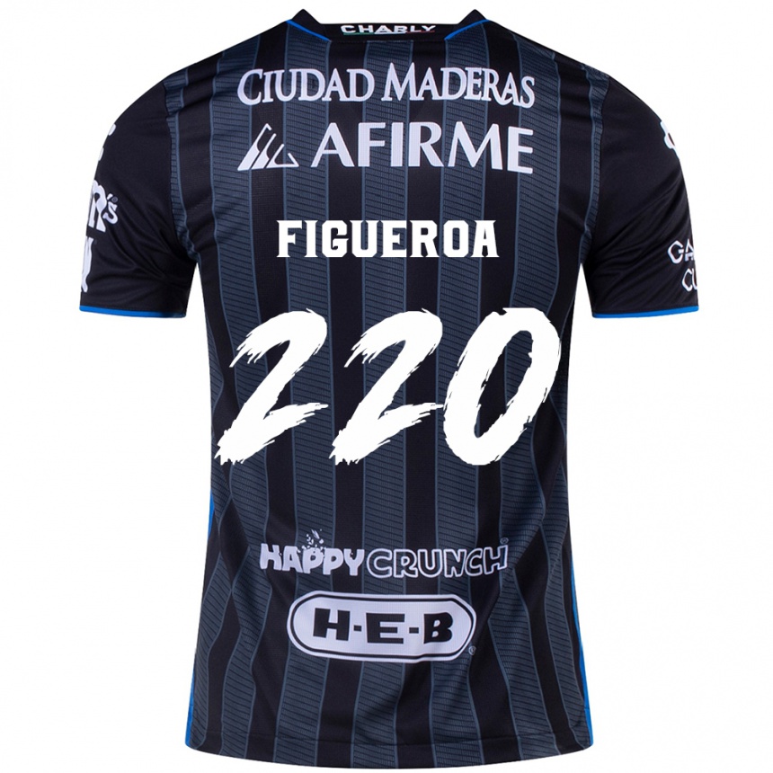 Enfant Football Maillot Christopher Figueroa #220 Blanc Noir Tenues Extérieur 2024/25 Canada