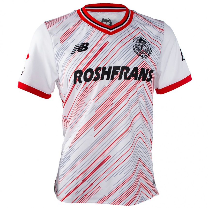 Enfant Football Maillot Francisco Hernández #0 Blanc Rouge Tenues Extérieur 2024/25 Canada