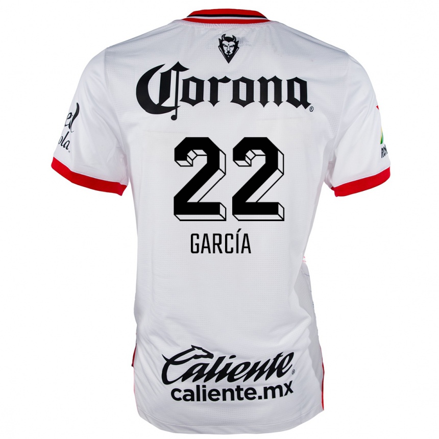 Kids Football Luis García #22 White Red Away Jersey 2024/25 T-Shirt Canada