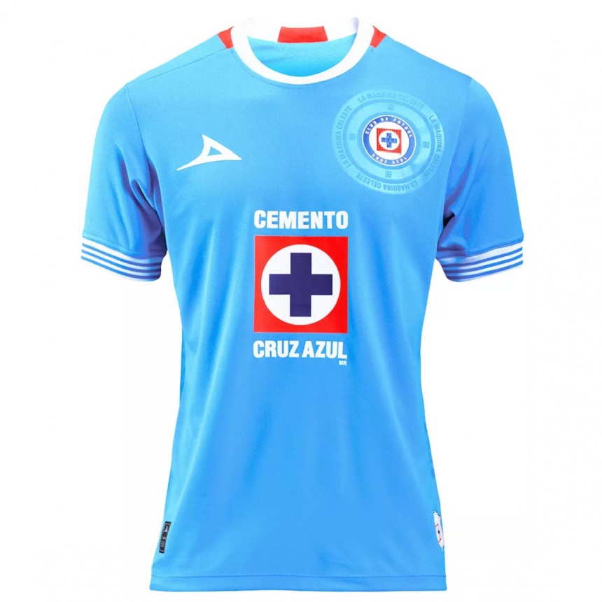 Homme Football Maillot Votre Nom #0 Bleu Ciel Tenues Domicile 2024/25 Canada