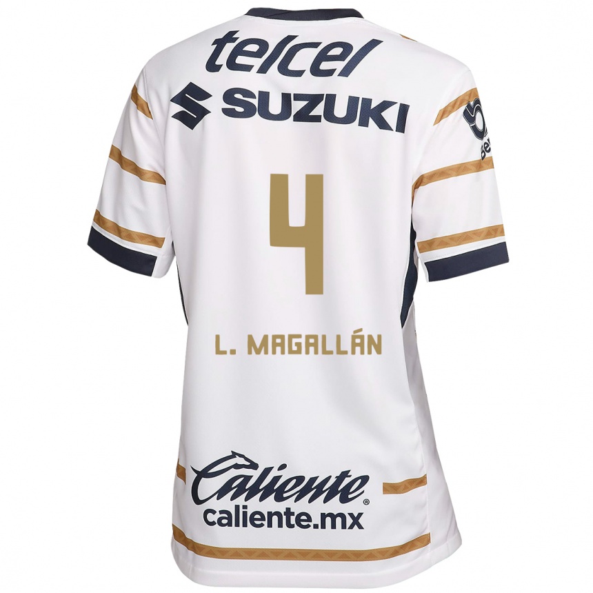 Homme Football Maillot Lisandro Magallan #4 Obsidienne Blanche Tenues Domicile 2024/25 Canada