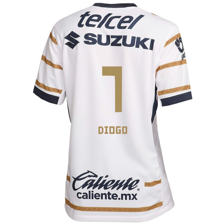 Men Football Diogo #7 White Obsidian Home Jersey 2024/25 T-Shirt Canada