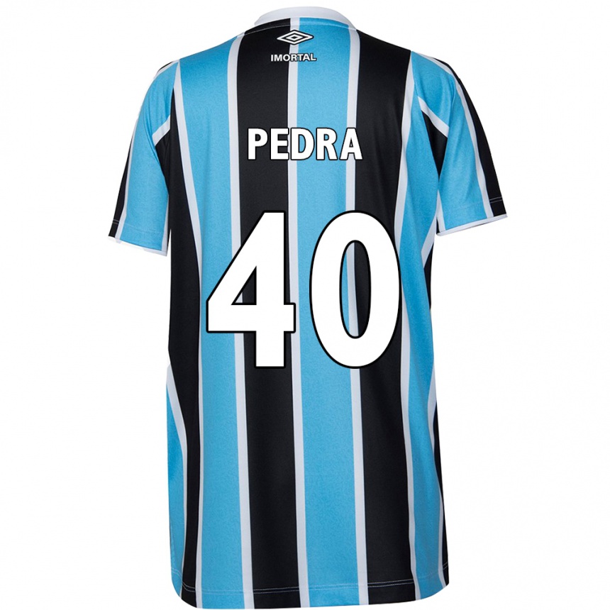 Men Football Duda Pedra #40 Blue Black White Home Jersey 2024/25 T-Shirt Canada