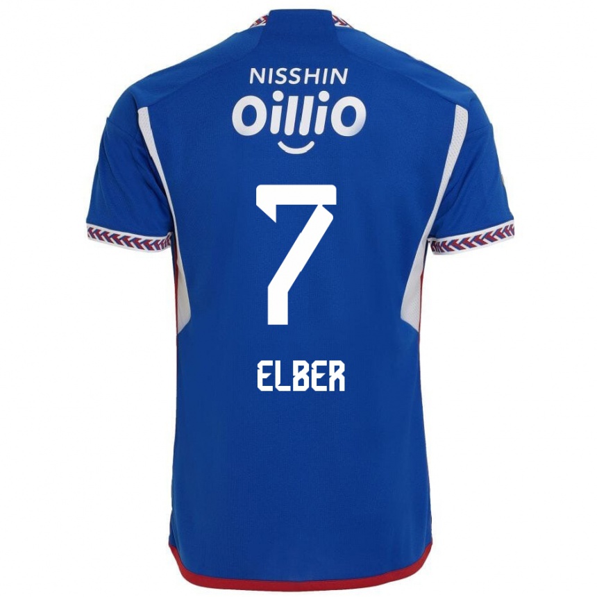 Men Football Élber #7 Blue White Red Home Jersey 2024/25 T-Shirt Canada