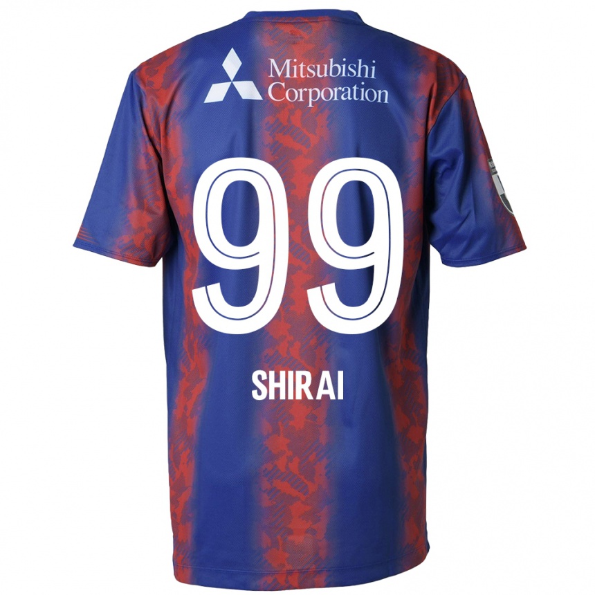 Men Football Kosuke Shirai #99 Blue Red Home Jersey 2024/25 T-Shirt Canada