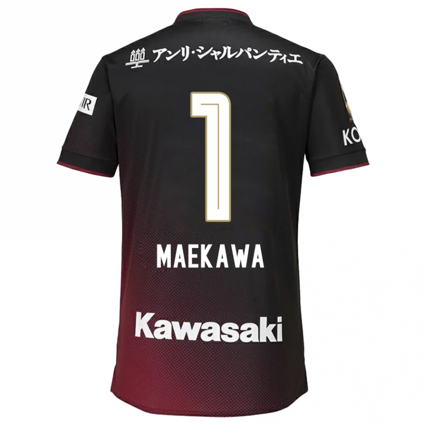 Men Football Daiya Maekawa #1 Black Red Home Jersey 2024/25 T-Shirt Canada