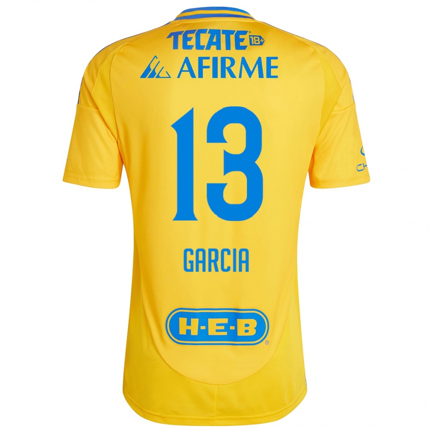 Homme Football Maillot Miriam Garcia #13 Or Jaune Tenues Domicile 2024/25 Canada