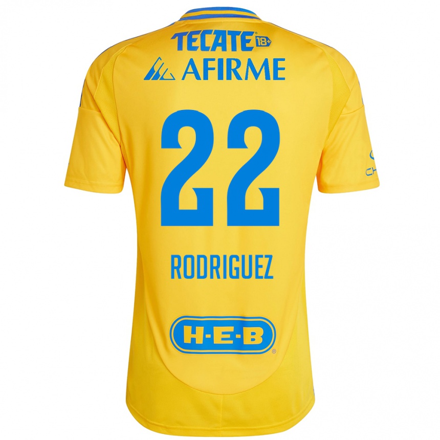 Homme Football Maillot Anika Rodriguez #22 Or Jaune Tenues Domicile 2024/25 Canada