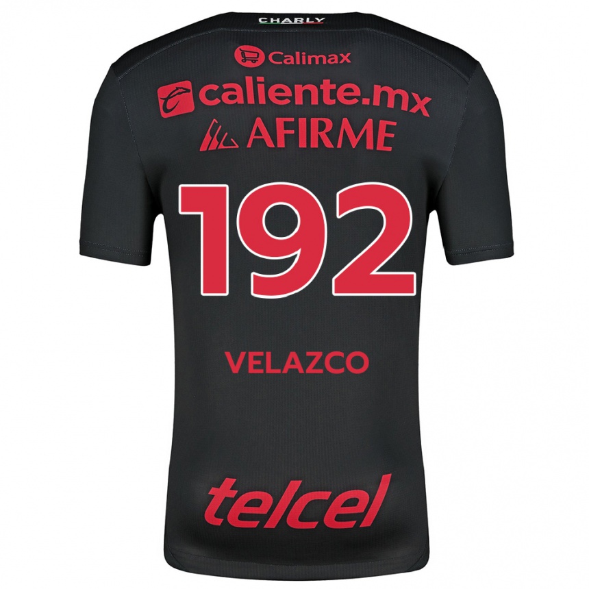 Homme Football Maillot Emiliano Velazco #192 Noir Rouge Tenues Domicile 2024/25 Canada