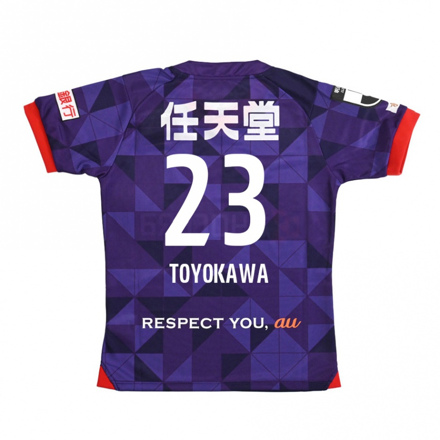 Men Football Yuta Toyokawa #23 Purple White Home Jersey 2024/25 T-Shirt Canada