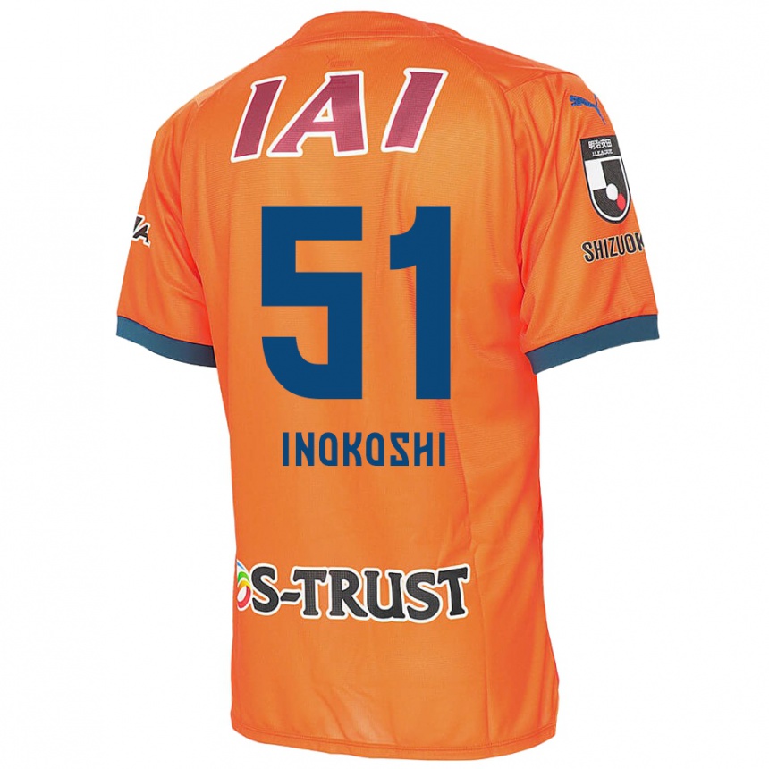 Men Football Yui Inokoshi #51 Orange Blue Home Jersey 2024/25 T-Shirt Canada