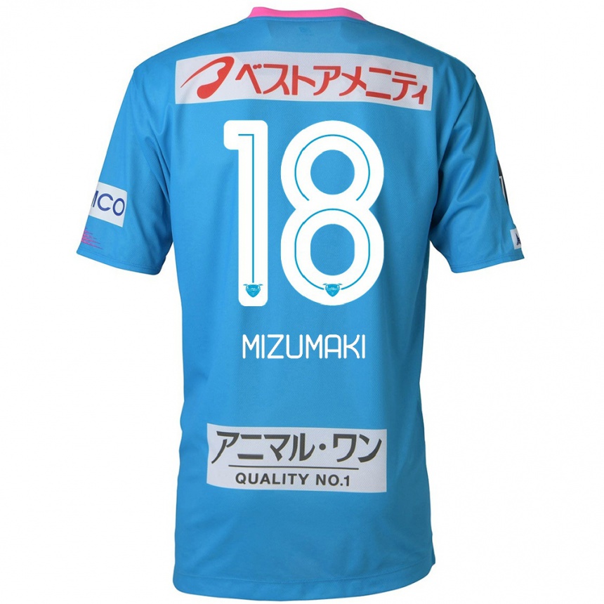 Men Football Tokito Mizumaki #18 Blue Pink Home Jersey 2024/25 T-Shirt Canada