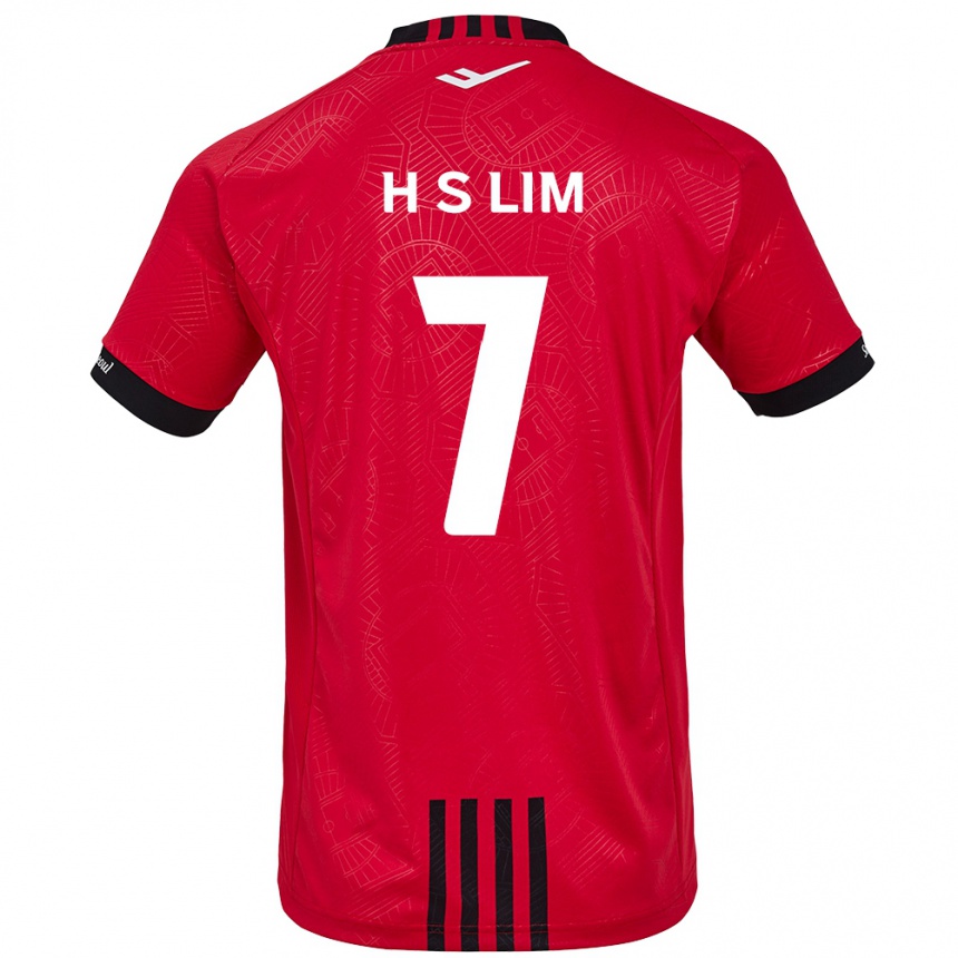 Men Football Sang-Hyub Lim #7 Red Black Home Jersey 2024/25 T-Shirt Canada