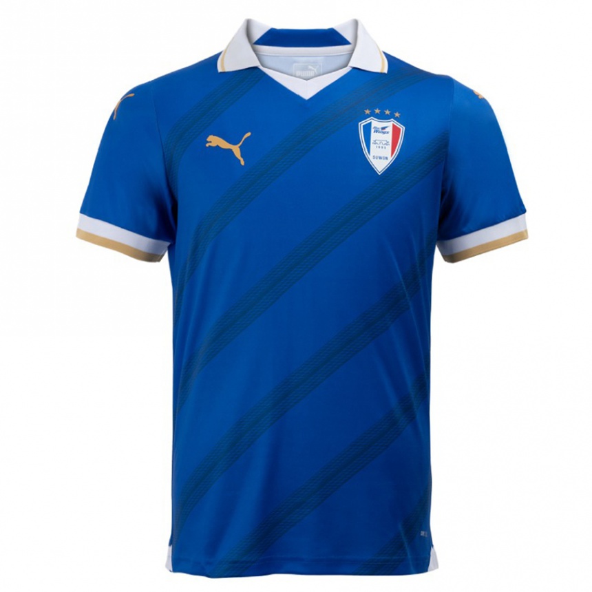 Homme Football Maillot Gyeong-Jun Lee #1 Bleu Blanc Tenues Domicile 2024/25 Canada