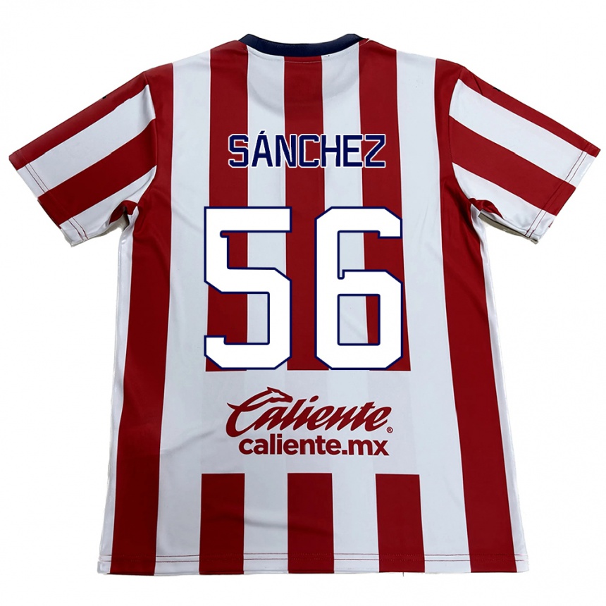 Men Football Benjamín Sánchez #56 Red White Home Jersey 2024/25 T-Shirt Canada