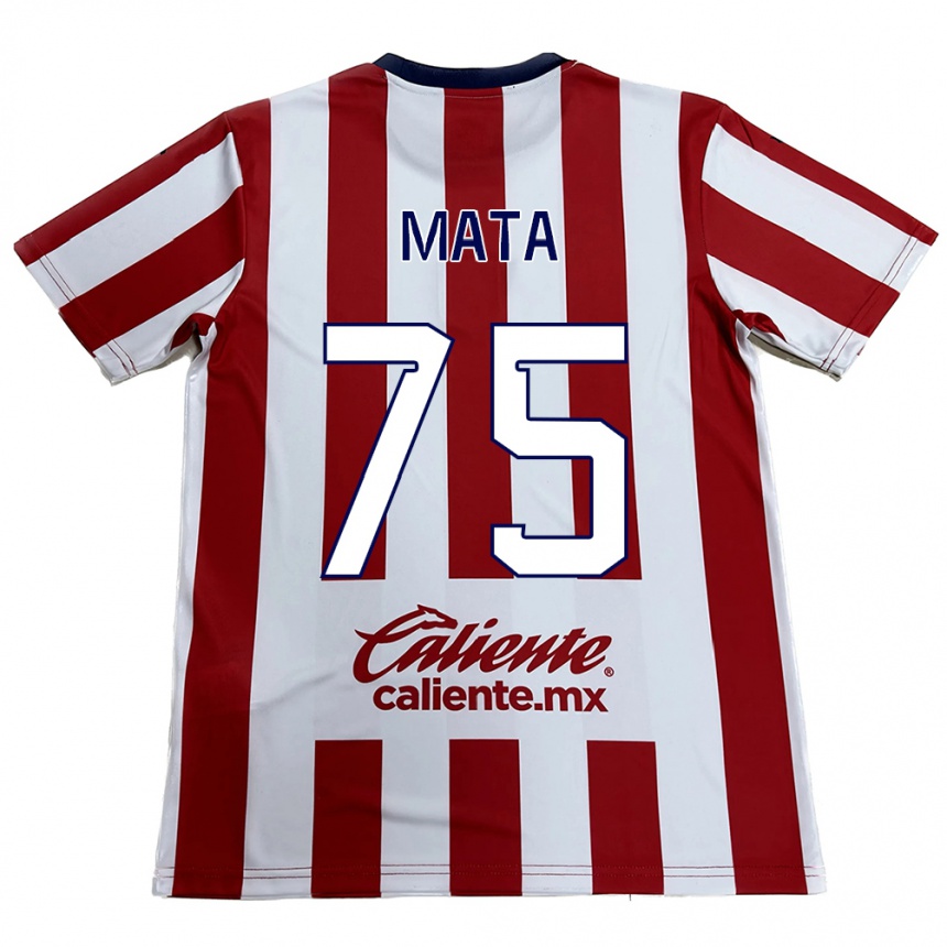 Men Football Hugo Mata #75 Red White Home Jersey 2024/25 T-Shirt Canada