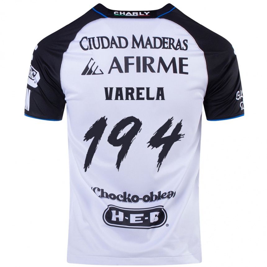 Men Football José Varela #194 Black Blue Home Jersey 2024/25 T-Shirt Canada