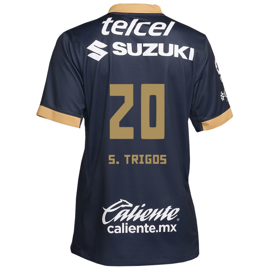 Men Football Santiago Trigos #20 Obsidian Gold White Away Jersey 2024/25 T-Shirt Canada