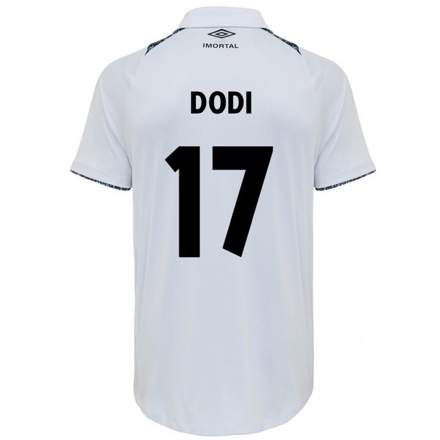 Men Football Dodi #17 White Blue Away Jersey 2024/25 T-Shirt Canada