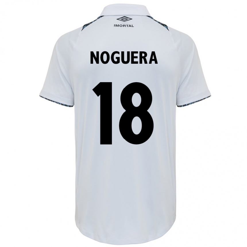 Men Football Freddy Noguera #18 White Blue Away Jersey 2024/25 T-Shirt Canada