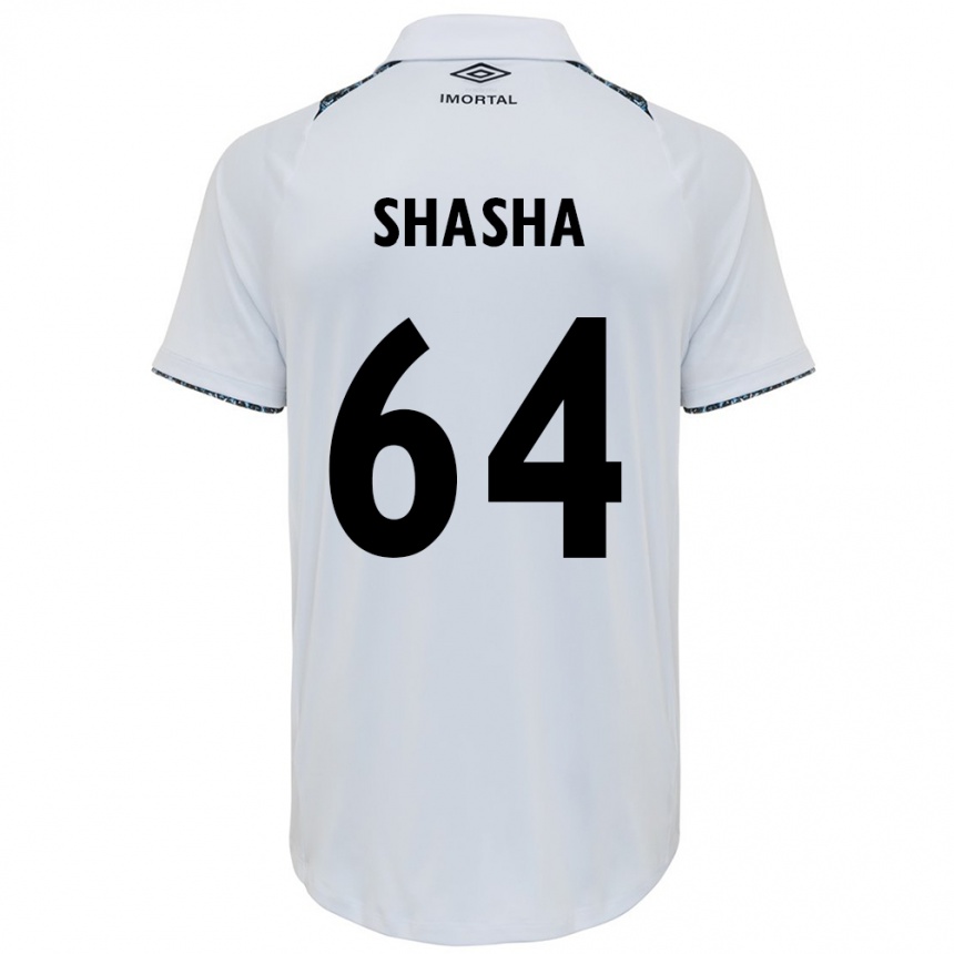 Homme Football Maillot Shashá #64 Blanc Bleu Tenues Extérieur 2024/25 Canada