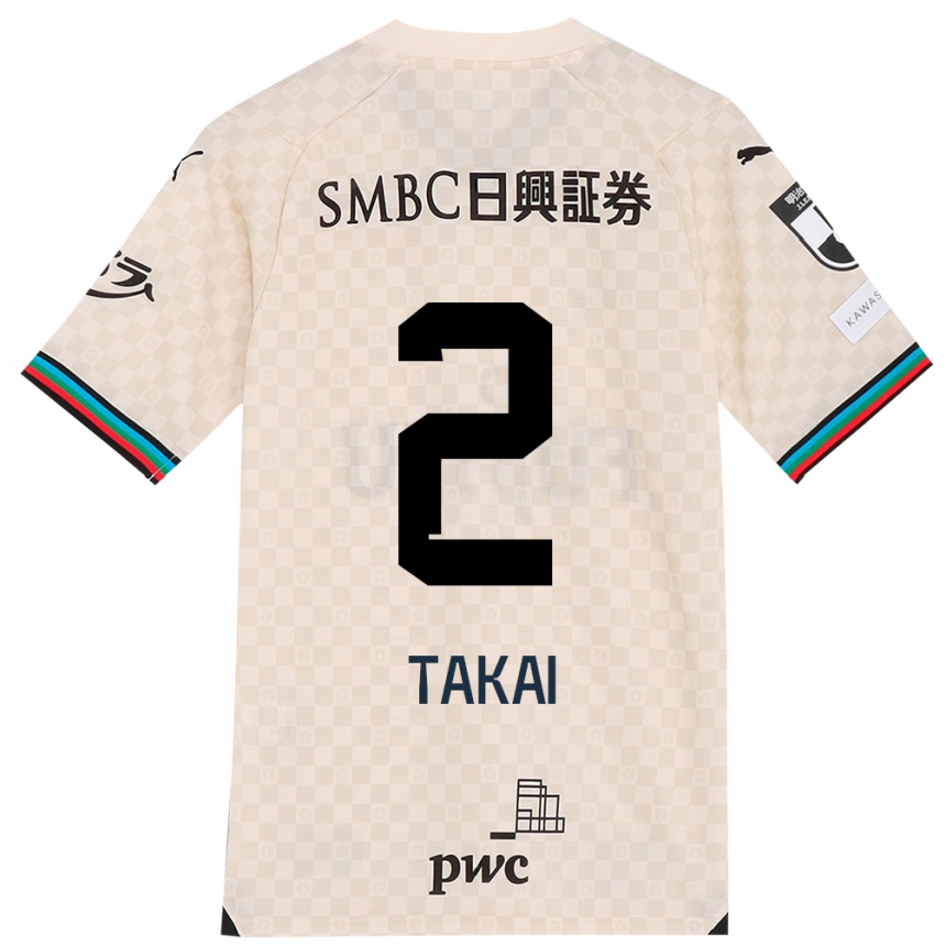 Men Football Kota Takai #2 White Gray Away Jersey 2024/25 T-Shirt Canada