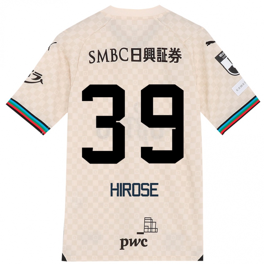 Men Football Neo Hirose #39 White Gray Away Jersey 2024/25 T-Shirt Canada