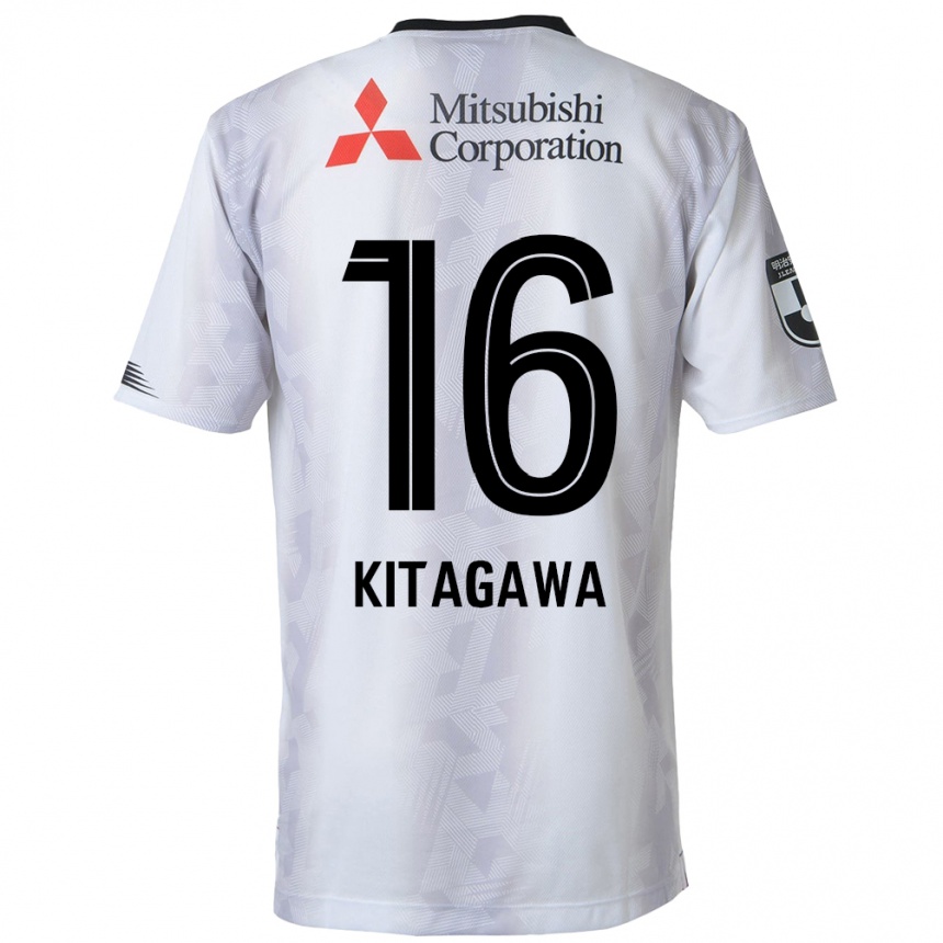 Men Football Rento Kitagawa #16 White Black Away Jersey 2024/25 T-Shirt Canada