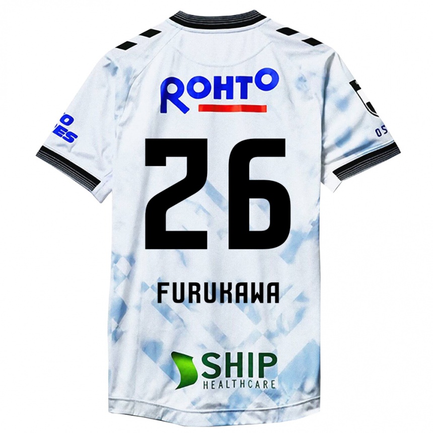 Men Football Kanta Furukawa #26 White Black Away Jersey 2024/25 T-Shirt Canada