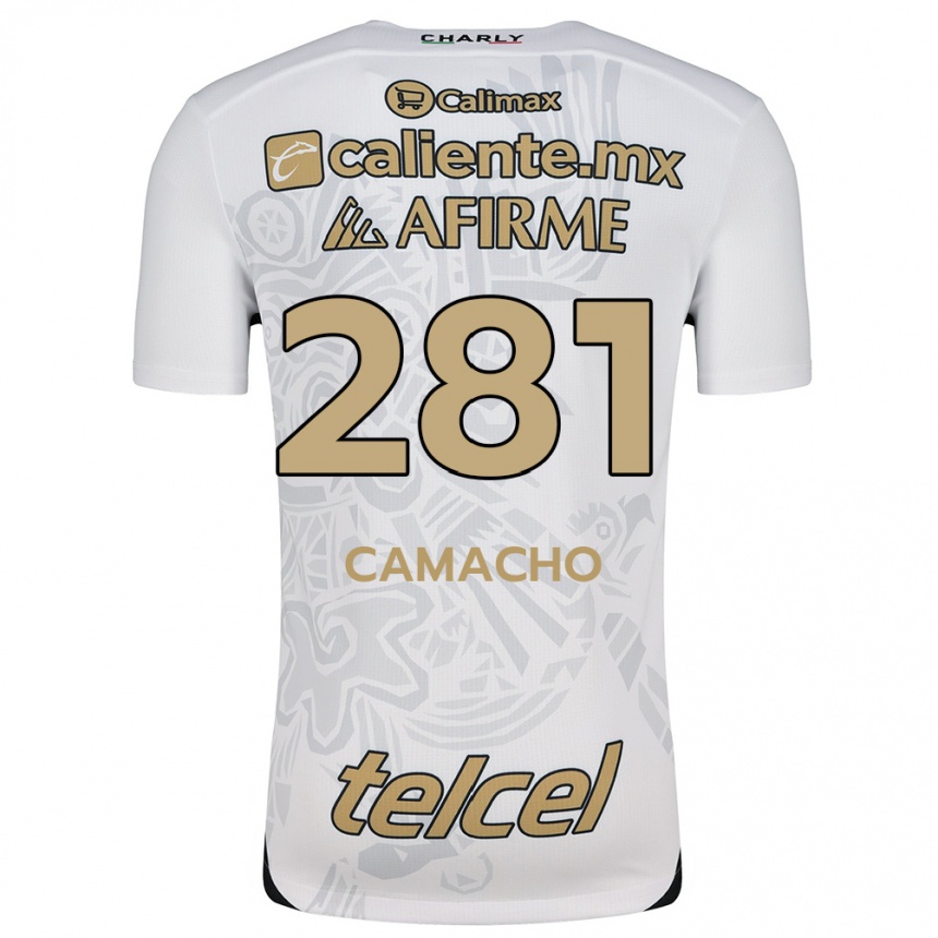 Men Football Javier Camacho #281 White Black Away Jersey 2024/25 T-Shirt Canada