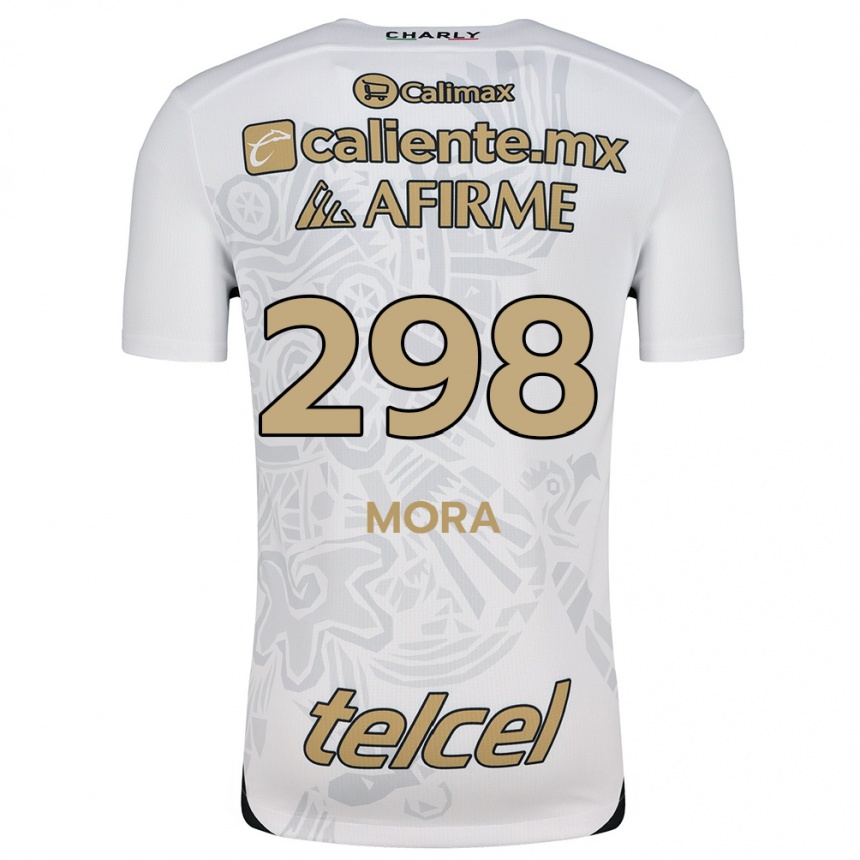 Men Football Gilberto Mora #298 White Black Away Jersey 2024/25 T-Shirt Canada