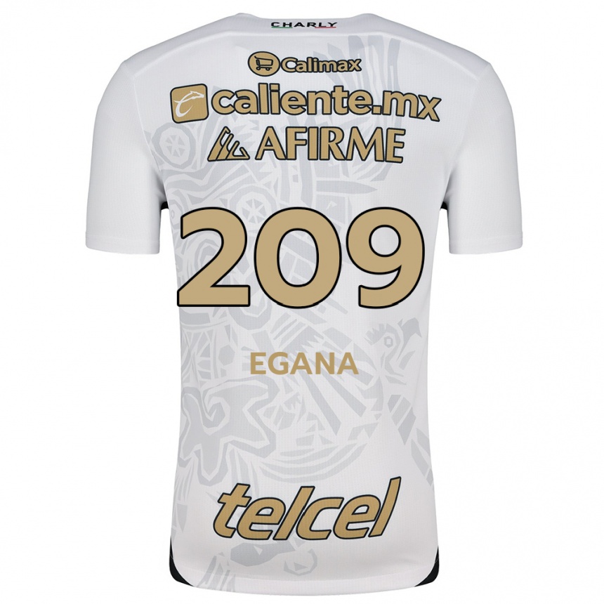 Men Football Arath Egaña #209 White Black Away Jersey 2024/25 T-Shirt Canada