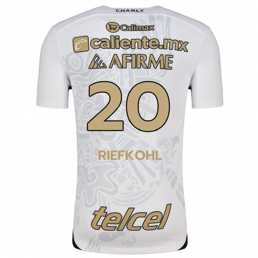 Homme Football Maillot Luciana Riefkohl #20 Blanc Noir Tenues Extérieur 2024/25 Canada