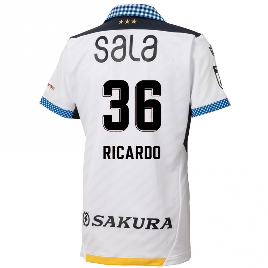 Men Football Ricardo Graça #36 White Black Away Jersey 2024/25 T-Shirt Canada