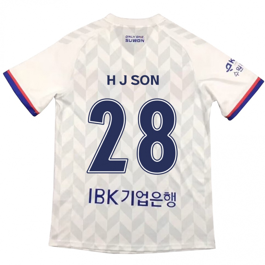 Men Football Jun-Ho Son #28 White Blue Away Jersey 2024/25 T-Shirt Canada