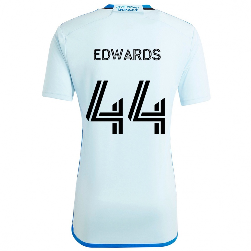 Men Football Raheem Edwards #44 Ice Blue Away Jersey 2024/25 T-Shirt Canada