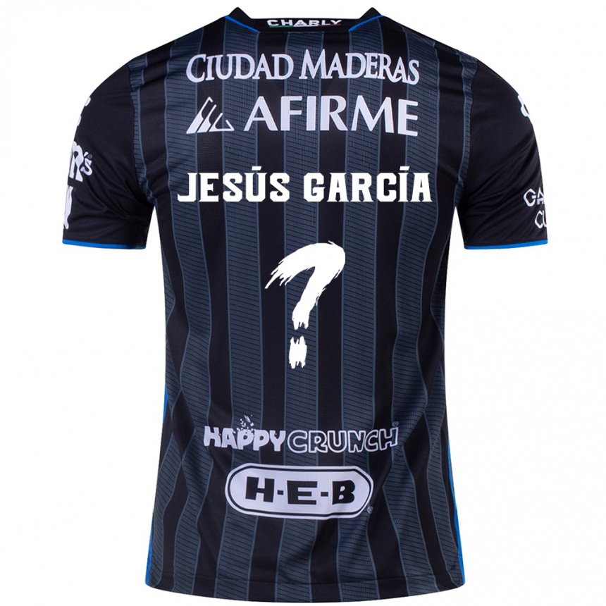 Men Football Jesús García #0 White Black Away Jersey 2024/25 T-Shirt Canada