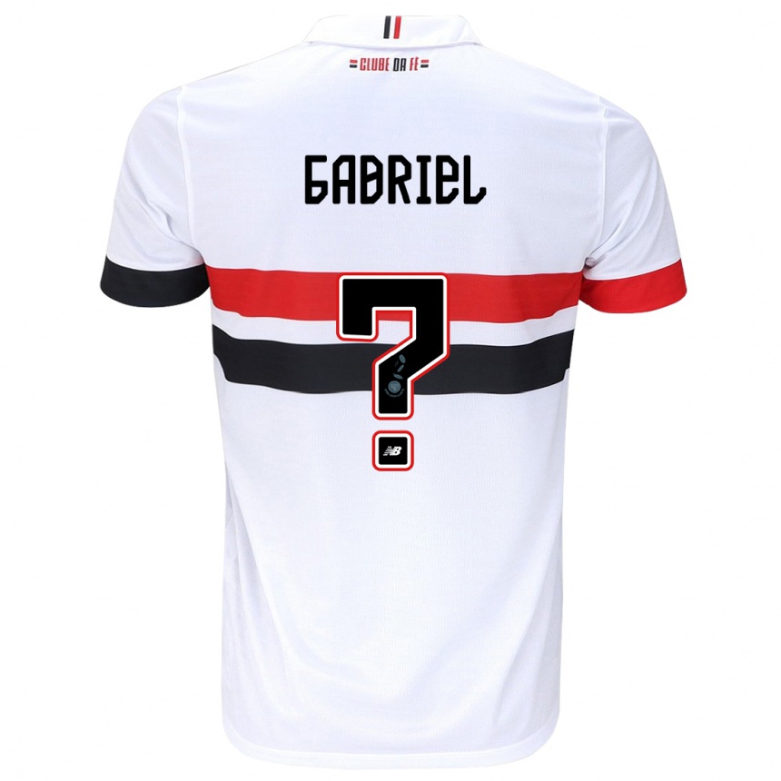 Women Football Gabriel Bruno #0 White Red Black Home Jersey 2024/25 T-Shirt Canada