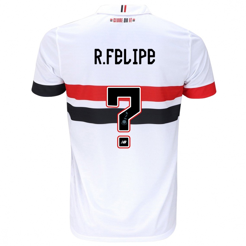 Women Football Ryan Felipe #0 White Red Black Home Jersey 2024/25 T-Shirt Canada