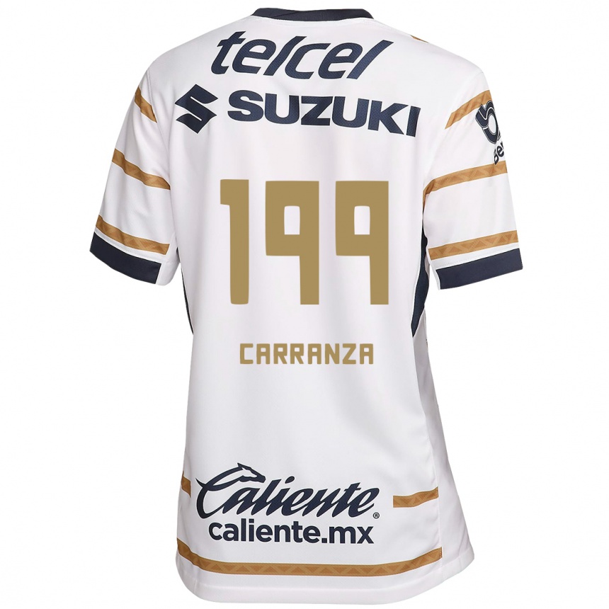 Femme Football Maillot Kléber Carranza #199 Obsidienne Blanche Tenues Domicile 2024/25 Canada