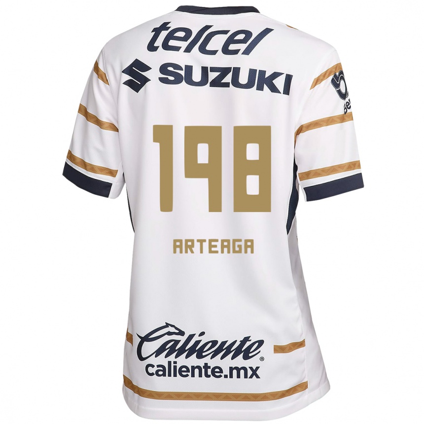 Femme Football Maillot Edwin Arteaga #198 Obsidienne Blanche Tenues Domicile 2024/25 Canada