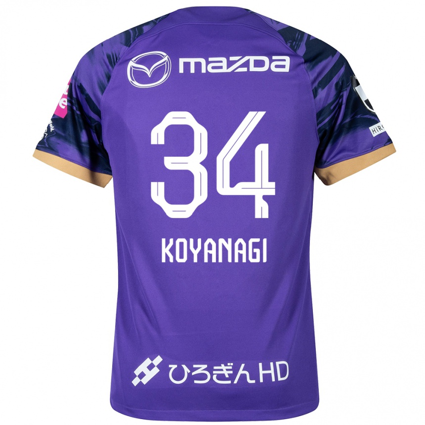 Women Football Shu Koyanagi #34 Purple White Home Jersey 2024/25 T-Shirt Canada