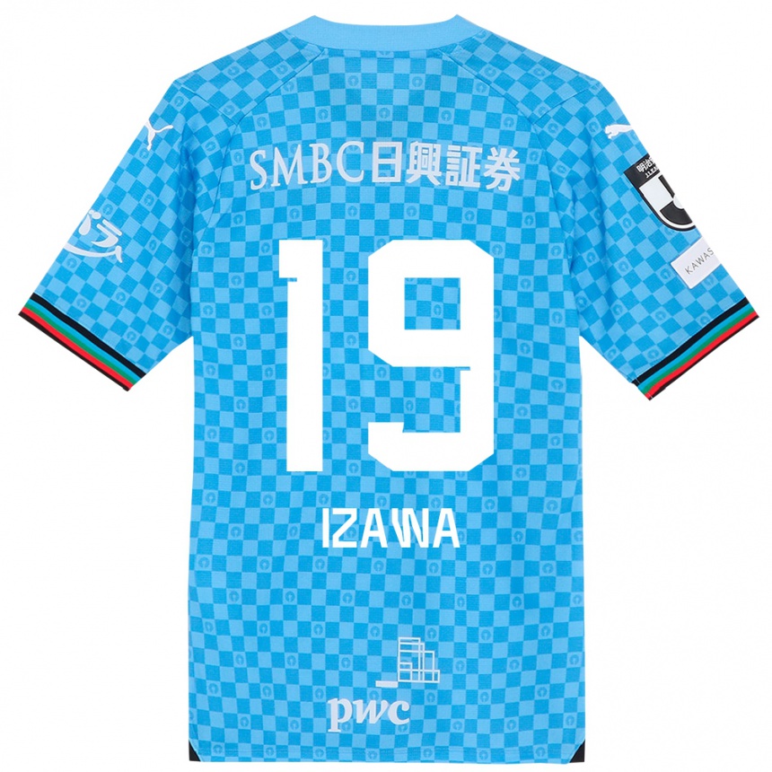 Women Football Haruki Izawa #19 Azure Blue Home Jersey 2024/25 T-Shirt Canada