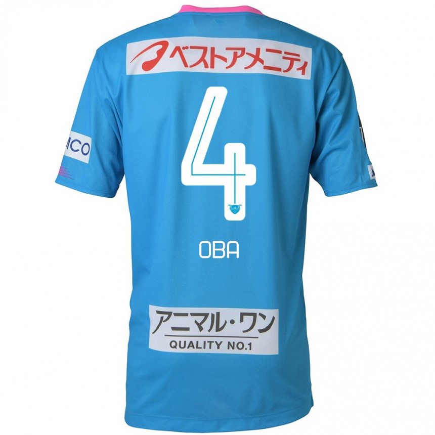 Women Football Shotaro Oba #4 Blue Pink Home Jersey 2024/25 T-Shirt Canada